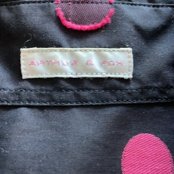 Arthur & Fox Black Button Blouse Top Shirt - Picture 9 of 11